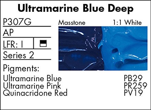 Grumbacher Pre-Tested Oil Paint, 37ml/1.25 Ounce, Ultramarine Blue Deep (P307G) - Image 2